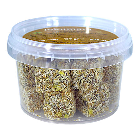 Kadayıf Kaplı Çifte Kavrulmuş Antep Fıstıklı Lokum 150 Gr