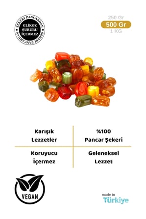 Karışık Akide Şekeri 500 Gr