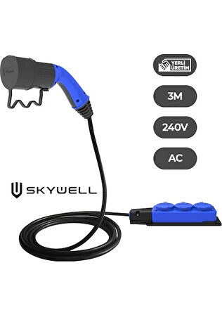 Bemis Skywell Elektrikli Araçlardan Güç Alın: V2L 3'lü Uzatma Priz Adaptör