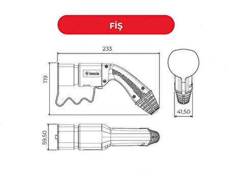 Elektrikli Araç 22kW Şarj Kablosu 5 Metre Type2 AC