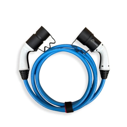 BYCO-15 Metre 32A Trifaze Mavi Elektrikli Araç Şarj Kablosu