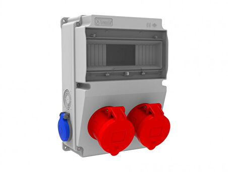 Bemis V10 5X32A Ön 2 Ad. Delikli 1X16A 2 Ad. Yan 210X300X122 IP44 Kombinasyon