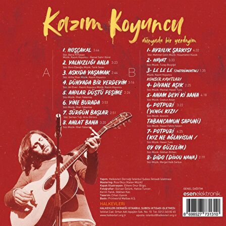 Kazım Koyuncu - Dünyada Bir Yerdeyim  (Plak)  