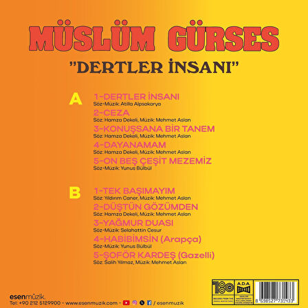 Müslüm Gürses Dertler İnsanı - Plak