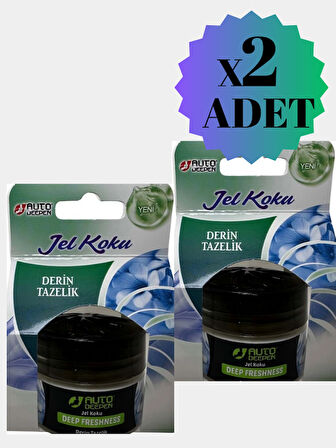 2Lİ Derin Tazelik Deep Freshness Oto Jel Koku Oda Kokusu Araba Kokusu Oda Wc Banyo Ayakkabılık