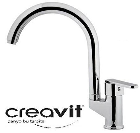 Creavit Vega VG8640 Gümüş Banyo Bataryası