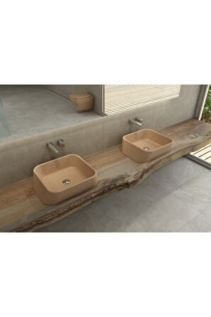 Firenze Çanak Lavabo Mat Kahve 1005-025-0125