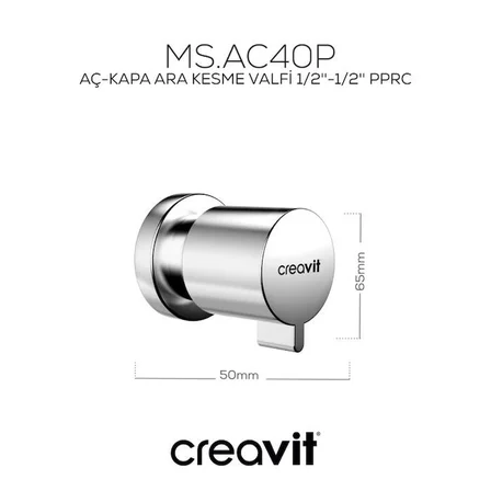 Creavit Aç Kapa Ara Kesme Valfi (G 1/2") AC40P
