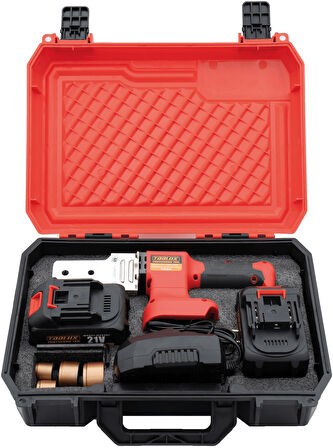 TOOLUX ŞARJLI BORU KAYNAK MAKİNESİ 21V ÇİFT AKÜLÜ ÇANTALI (MSB-001)