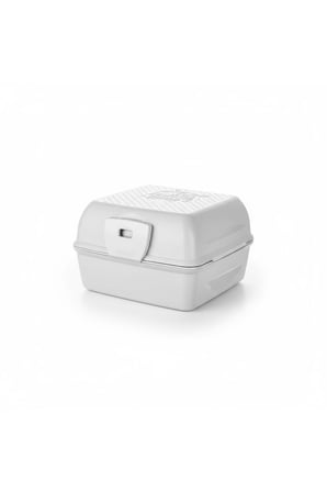 Bölmeli Saklama ve Yemek Kabı – BPA’sız Sağlıklı – Kilit Kapak – Taşınabilir Lunchbox- Açık Gri Renk