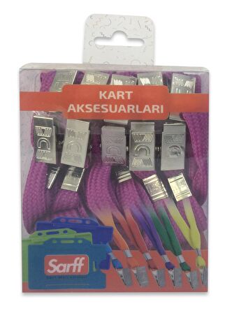 SARFF METAL KLİPSLİ MOR EKO ASKI İPİ BLİSTER - 10ADET