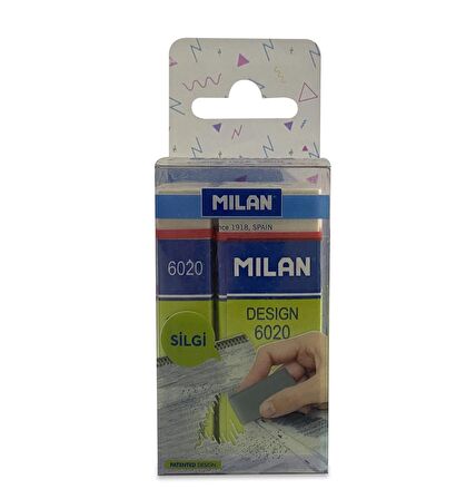 MILAN DESIGN 6020 SİLGİ BLİSTER - 3LÜ