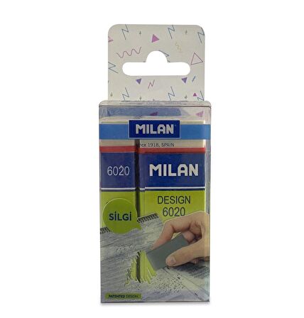 MILAN DESIGN 6020 SİLGİ BLİSTER - 3LÜ