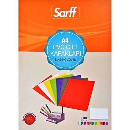 SARFF PVC A4 160 MİKRON ŞEFFAF KAPAK (100 ADET)