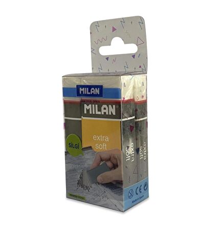 MILAN NATA 5020 EXTRA YUMUŞAK SANATSAL SİLGİ BLİSTER - 3LÜ