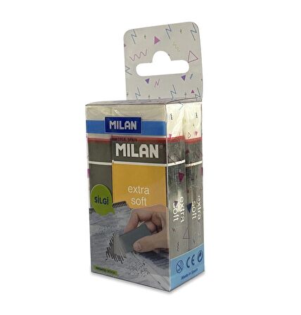 MILAN NATA 5020 EXTRA YUMUŞAK SANATSAL SİLGİ BLİSTER - 3LÜ