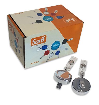 SARFF YUVARLAK TİMSAH AĞIZLI METAL YOYO  (25 ADET)