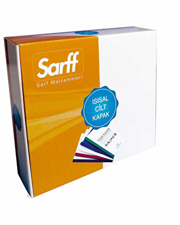 SARFF ISISAL ŞEFFAF CİLT KAPAĞI 15mmBEYAZ 50 AD