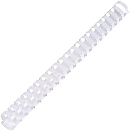 Sarff 20mm.BEYAZ DELUX Plastik Spiral 100 Adet