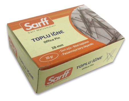 SARFF 28MM 20GR TOPLU İĞNE 10'LU KUTU