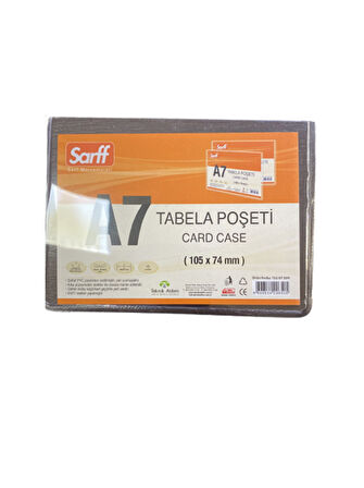 SARFF A7 (74×105mm) TABELA POŞETLERİ - 10 ADET