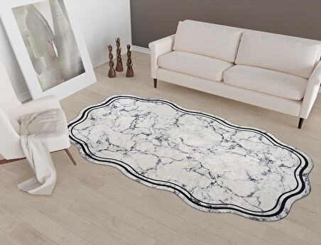 Vitaus Kaymaz Tabanlı Yıkanabilir Halı FGR-S406-80x200