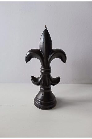 Zambak Çiçeği Mum 20x11x8 cm 250 gr Siyah