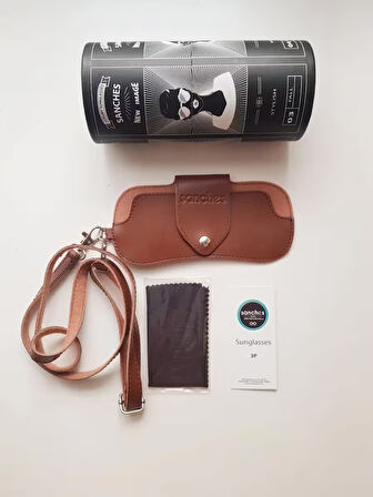 Sanches Unisex Yuvarlak Güneş Gözlüğü | Siyah Metal Çerçeve Yeşil Polarize Cam | Retro Model