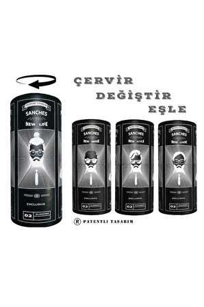 Sanches  Unisex Altın Çerçeveli Polarize Yuvarlak Güneş Gözlüğü