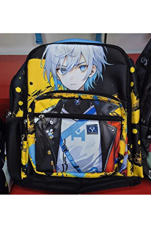 5110 ERKEK SİYAH ANIME SIRT ÇANTASI