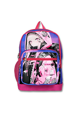 5111 PEMBE KIZ ANIME SIRT ÇANTASI