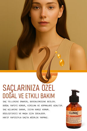 Kırılma Ve Yıpranmaya Karşı Koruma Keratin Yağlı Saç Bakım Serumu - 100 ml