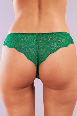 GCOLORS A Plus Yeşil Dantelli Mini Slip Külot