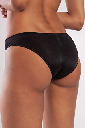 GARLAND A Plus Siyah Dantel Detaylı Mini Slip Külot