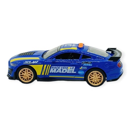 Spor Araba GT-500 Sürtmeli Işıklı Sesli Lacivert Plastik 18cm