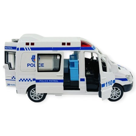 Ambulans Arabası Işıklı Sesli Sürtmeli Plastik 15cm