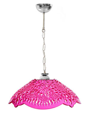 Pembe Akrilik Avize Modern Dekoratif Aydınlatma 35x35x12 cm