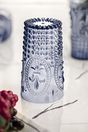 Akrilik Buz Mavisi Tekli Uzun Bardak & Su Meşrubat Bardağı 750 ml ( Büyük Boy & Cam Değildir )