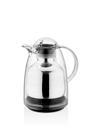 1 Lt Akrilik Şeffaf Çay Termosu 12 Saat Sıcak 24 Saat Soğuk