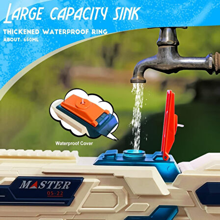 QS811-213 ŞARJLI SU TABANCASI 8 METRE 600 ML