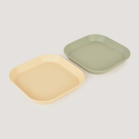 Let's Be Child LC Kare Tabak 2'li  Sage Green - Vanillia