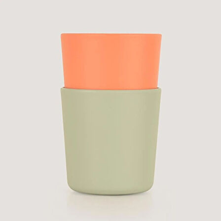 Let's Be Child LC  Mini Bardak 2'li Sage Green - Peach
