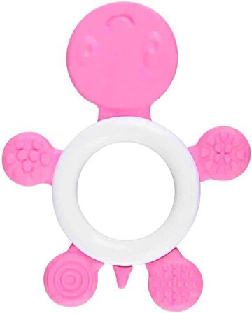 Babyzz Diş Kaşıyıcı Kaplumbağa Pembe LC-30772 (GKO: 7329)