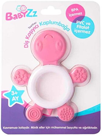 Babyzz Diş Kaşıyıcı Kaplumbağa Pembe LC-30772 (GKO: 7329)