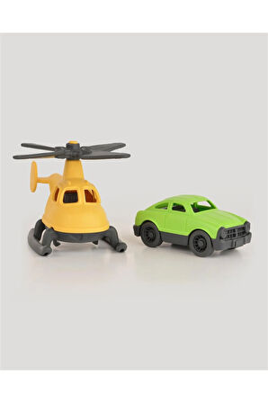 Lc Minik Taşıtlar Helikopter Ve Minik Araba- Sarı
