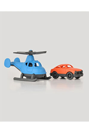 Lc Minik Taşıtlar Helikopter Ve Minik Araba-mavi