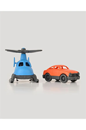 Lc Minik Taşıtlar Helikopter Ve Minik Araba-mavi