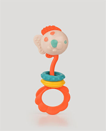  Balık Diş Kaşıyıcı & Çıngırak -Turuncu