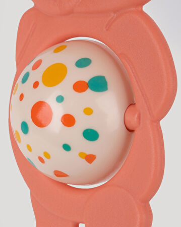 Sevimli Ayıcık Diş Kaşıyıcı Çıngırak-Somon