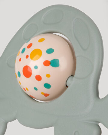 Sevimli Kaplumbağa Diş Kaşıycı Çıngırak-Petrol Yeşili